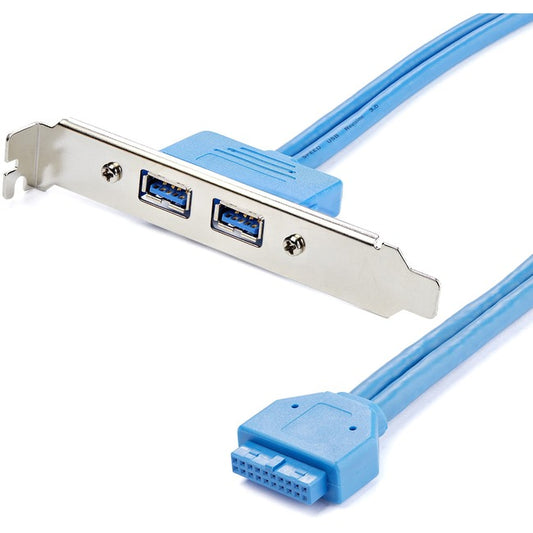 StarTech.com 2 Port USB 3.0 A Female Slot Plate Adapter