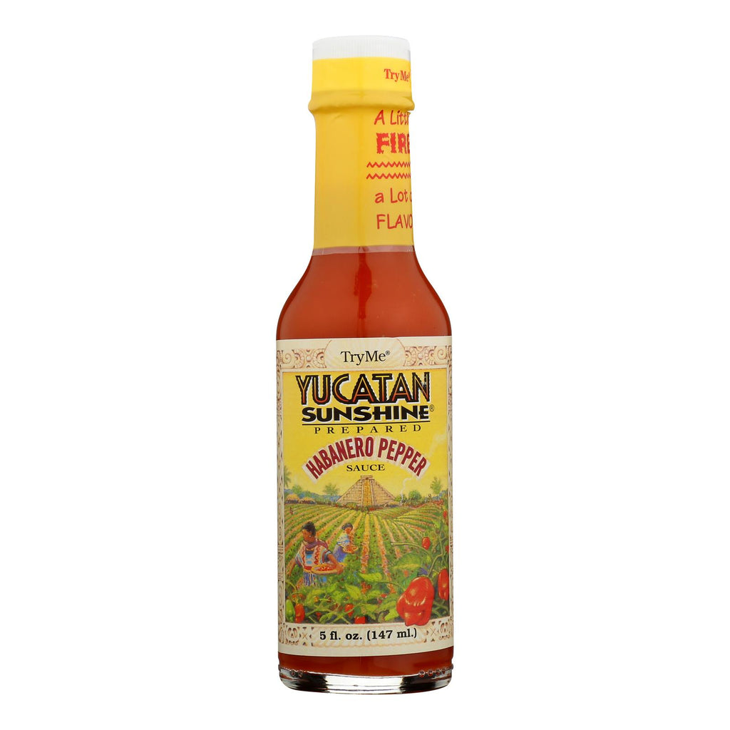 Try Me Yucatan Sunshine - Habanero Pepper Sauce - Case Of 6 - 5 Fl Oz.