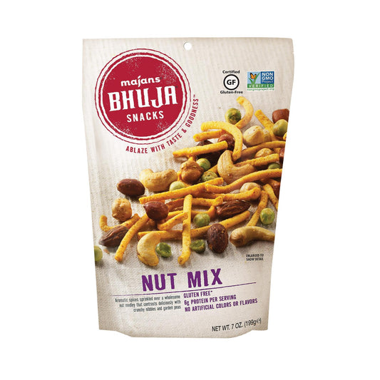 Bhuja Snacks - Nut Mix - Case Of 6 - 7 Oz.