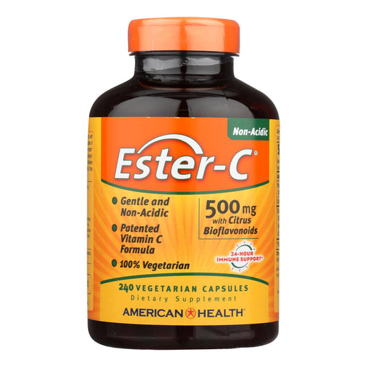 American Health - Ester-c With Citrus Bioflavonoids - 500 Mg - 240 Vegetarian Capsules