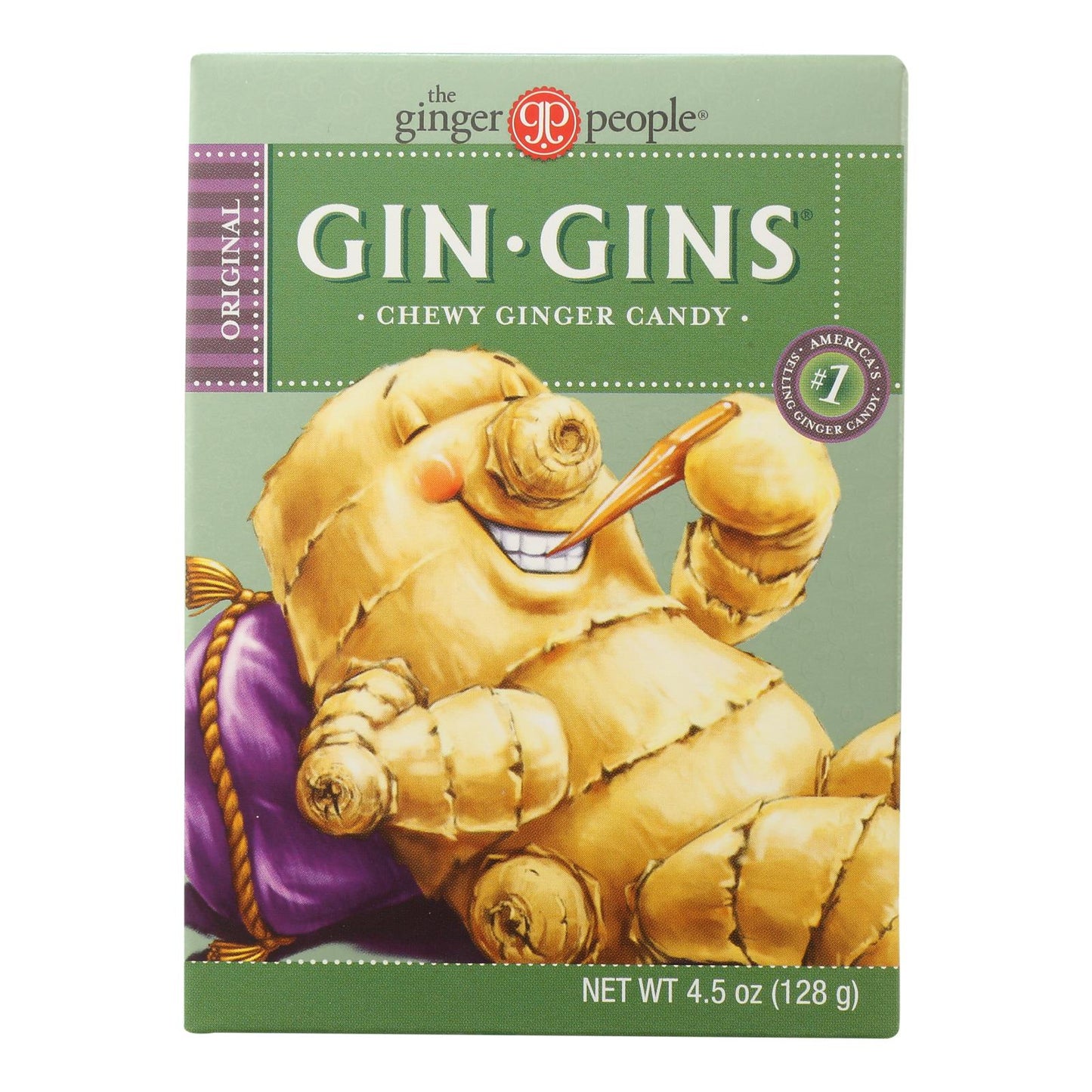 Ginger People Gin Gins Chewy Ginger Candy - 4.5 Oz - Case Of 12