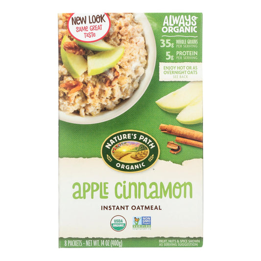 Nature's Path Hot Oatmeal - Apple Cinnamon - Case Of 6 - 14 Oz.