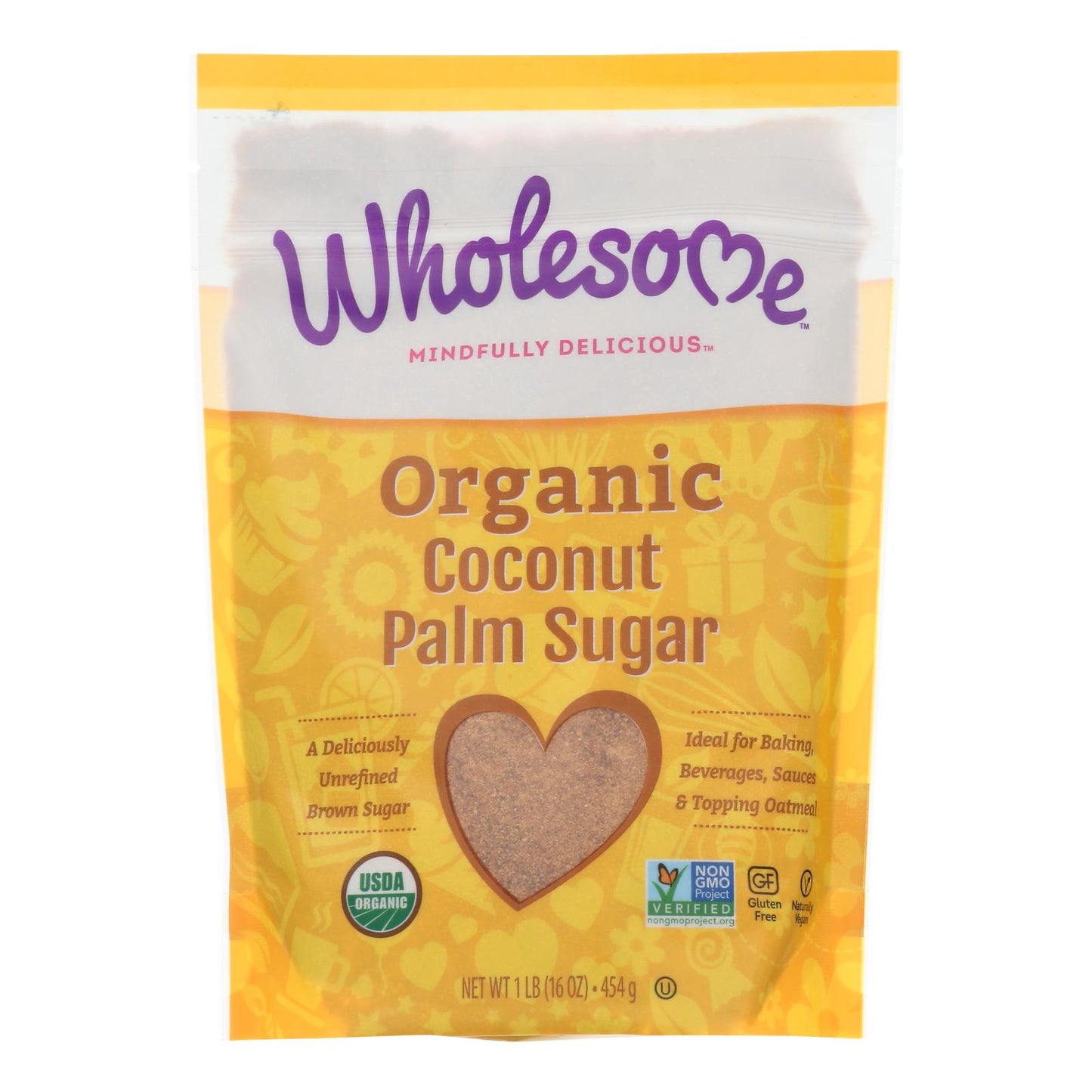 Wholesome Sweeteners Sugar - Organic - Coconut Palm - 16 Oz - Case Of 6