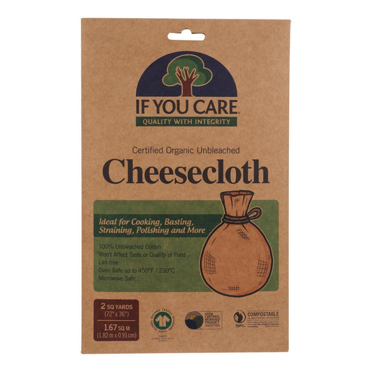 If You Care Cheesecloth - Unbleached - Case Of 24 - 2 Yard